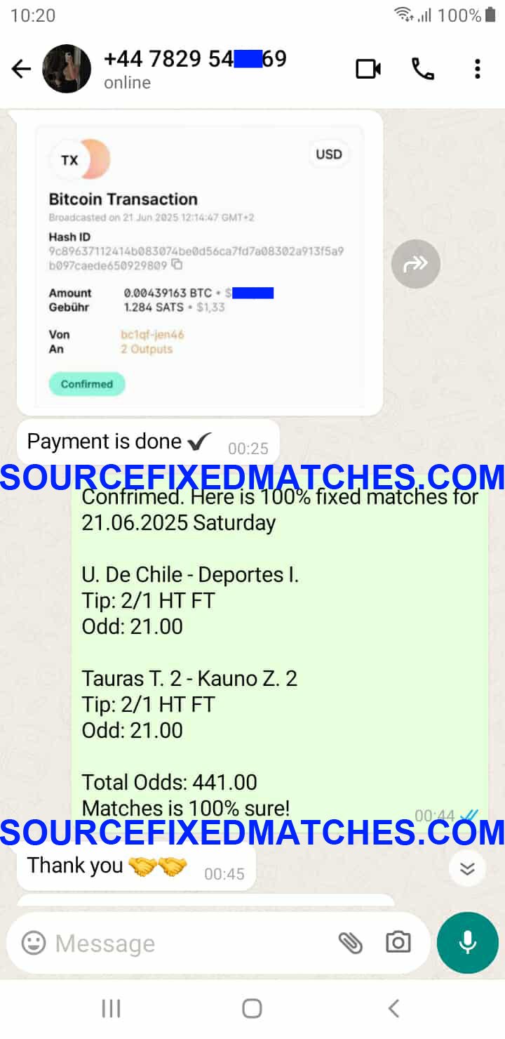 Fixed Matches